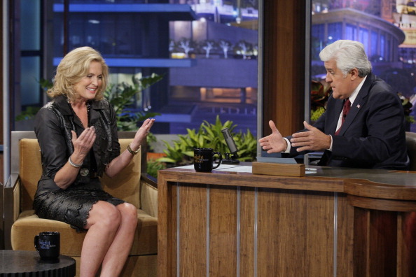 Ann Romney wears leather and lace for Leno appearance