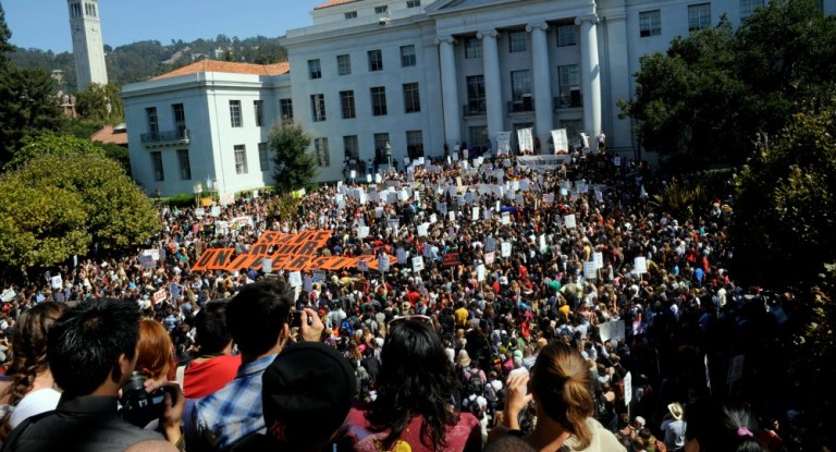 Protesters at UC Berkley wanted to rename Barrows Hall after Black Panther member Assata Shakur, who was convicted for the murder of a New Jersey state trooper and multiple other felonies. (AP Photo)