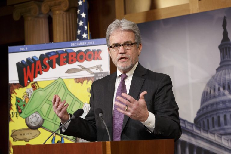 Sen. Tom Coburn, R-Okla., outlines his annual 
