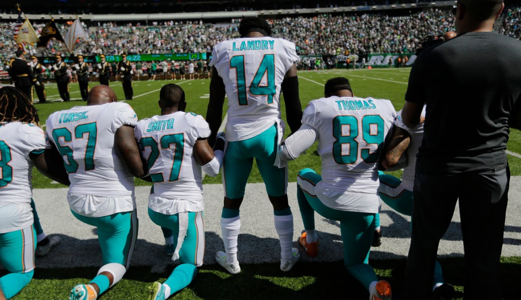 Kneeling protests were always about the flag