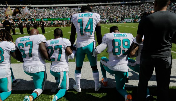 Kneeling protests were always about the flag