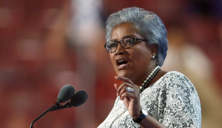 This July 26, 2016 file photo shows former head of the Democratic National Committee Donna Brazile speaking during the second day of the Democratic National Convention in Philadelphia. (AP Photo/Paul Sancya, file)
