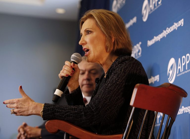 While Fiorina has been a critic of Disney's practices, she has admitted to hiring select numbers of foreign workers during her tenure at HP.Â (AP Photo/Mic Smith)
