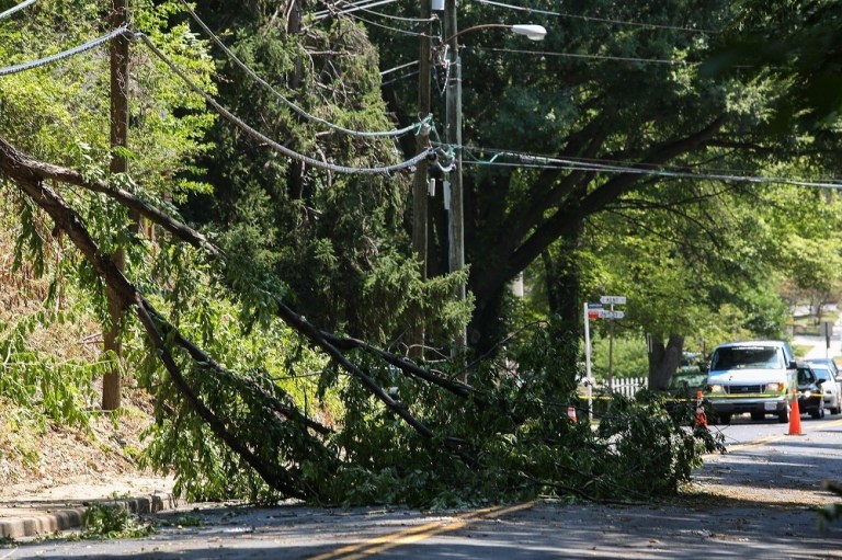 Storm damage from the June 29 derecho.