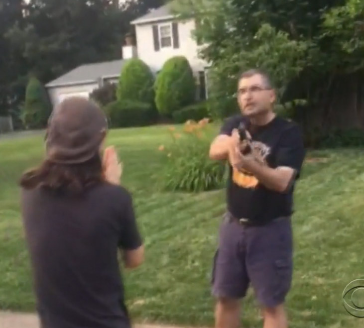 Karnig Ohannessian, the deputy secretary of the Navy for the environment, was charged on Tuesday with three counts of brandishing a firearm, a reporter for WUSA9 reported. (Screenshot)