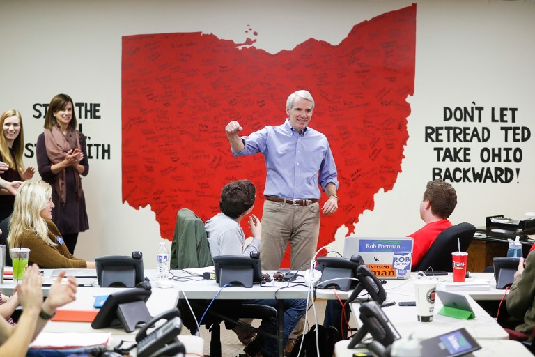 A fundraising juggernaut, Rob Portman significantly outraised the former governor, having raked in over $26 million. (AP Photo)