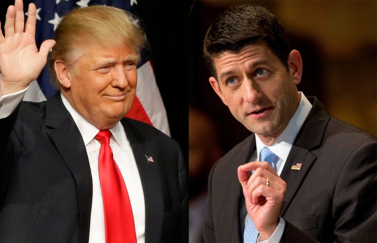 President Trump has stopped beating up on Republicans in Congress. (AP Photo/Ted S. Warren)