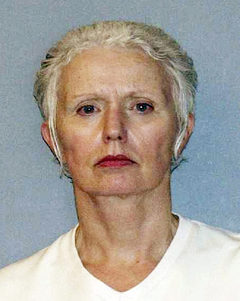  This undated file photo provided by the U.S. Marshals Service shows Catherine Greig, the longtime girlfriend of Whitey Bulger, captured with Bulger June 22, 2011, in Santa Monica, Calif. Greig was by Bulger's side for more than three decades, first as a secret girlfriend he kept on the side while he lived with another woman, then as the faithful woman who left behind her life in Massachusetts so she could go on the run with him. (AP Photo/U.S. Marshals Service, File)  