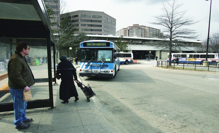 Buses in Silver Spring (Examiner file photo)