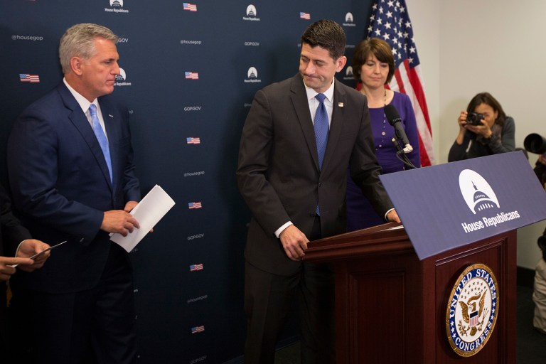 Republicans in the House and Senate have been working for weeks on their own plans to reform the tax code. (AP Photo/Evan Vucci)