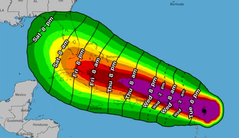 As of Tuesday night, the hurricane is a Category 5. (National Hurricane Center)