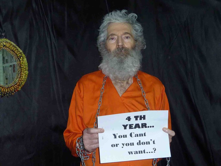 This undated handout photo provided by the family of Robert Levinson after they received it in April 2011, shows retired-FBI agent Robert Levinson. In March 2007, Levinson flew to Kish Island, an Iranian resort awah with tourists, smuggler and organized crime figures. Days later after a meeting with an admitted killer, he vanished. For years the U.S. has publicly described him as a private citizen who was traveling on private business. However, an Associated Press investigation reveals that Levinson was working for the CIA. (AP Photo/Levinson Family)