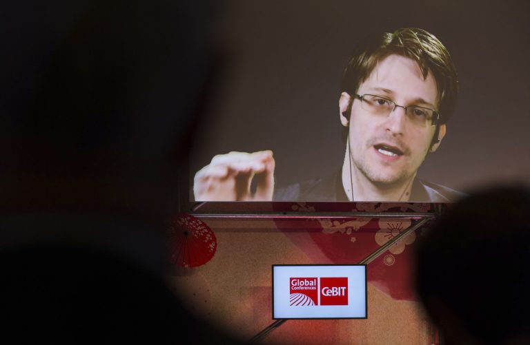 Edward Snowden, a former CIA worker before becoming a leaker, called for Reality Winner to be released on bail because, he said, she is not a flight risk or a threat to public safety. ( Friso Gentsch/dpa via AP)