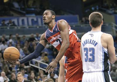 John Raoux/AP
Washington Wizards guard John Wall matched his career-low with two points on Tuesday in a loss to the Magic.