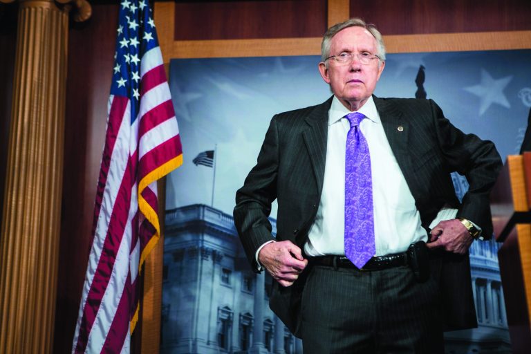 Conservatives are meeting to draw up a plan to get a budget passed so Senate Majority Leader Harry Reid can't blame them in the event that a budgetary crisis  shuts down the government. (Photo by Brendan Hoffman/Getty Images)