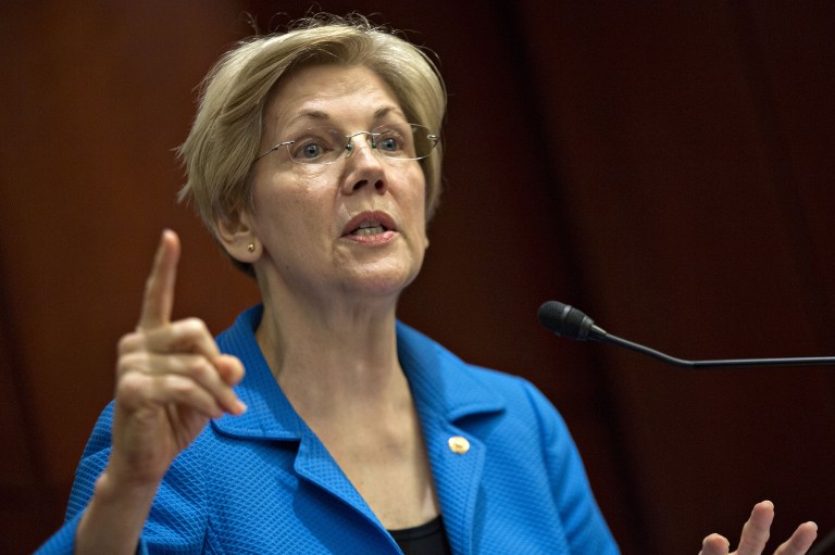 On Trump University, which currently faces separate civil fraud cases and has become a thorn in the billionaire's side as of late, Sen. Elizabeth Warren compares it to a used car dealership, 