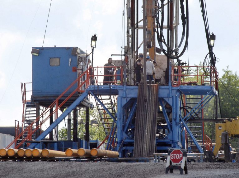 Drilling on land currently closed would lead to an economic boom in next several decades, energy study says. (AP Photo/Keith Srakocic, File)