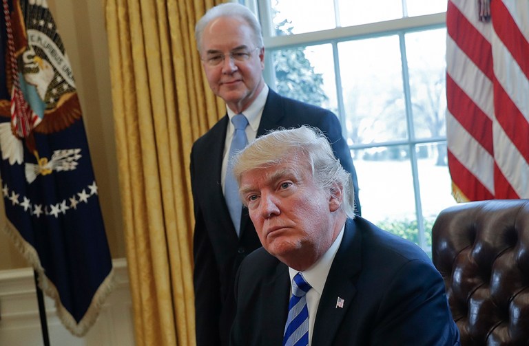 Sixty percent of the public is opposed to President Trump's hardball negotiation tactics being used in the healthcare debate, according to a new poll. (AP Photo/Pablo Martinez Monsivais, File)