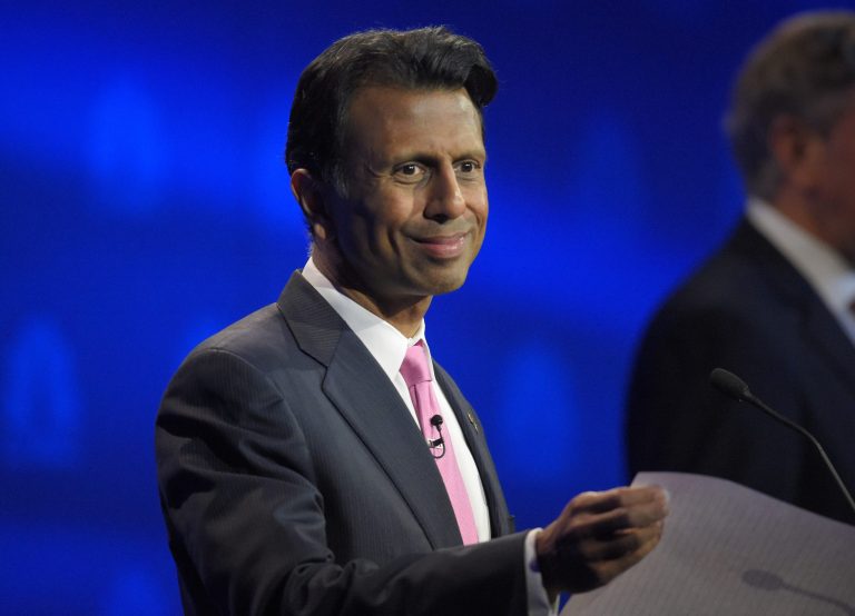 Bobby Jindal's combative strategy could also, in the next few days, shed light on how aggressive a low-polling candidate can be and benefit --Â or suffer --Â politically.Â (AP Photo/Mark J. Terrill)