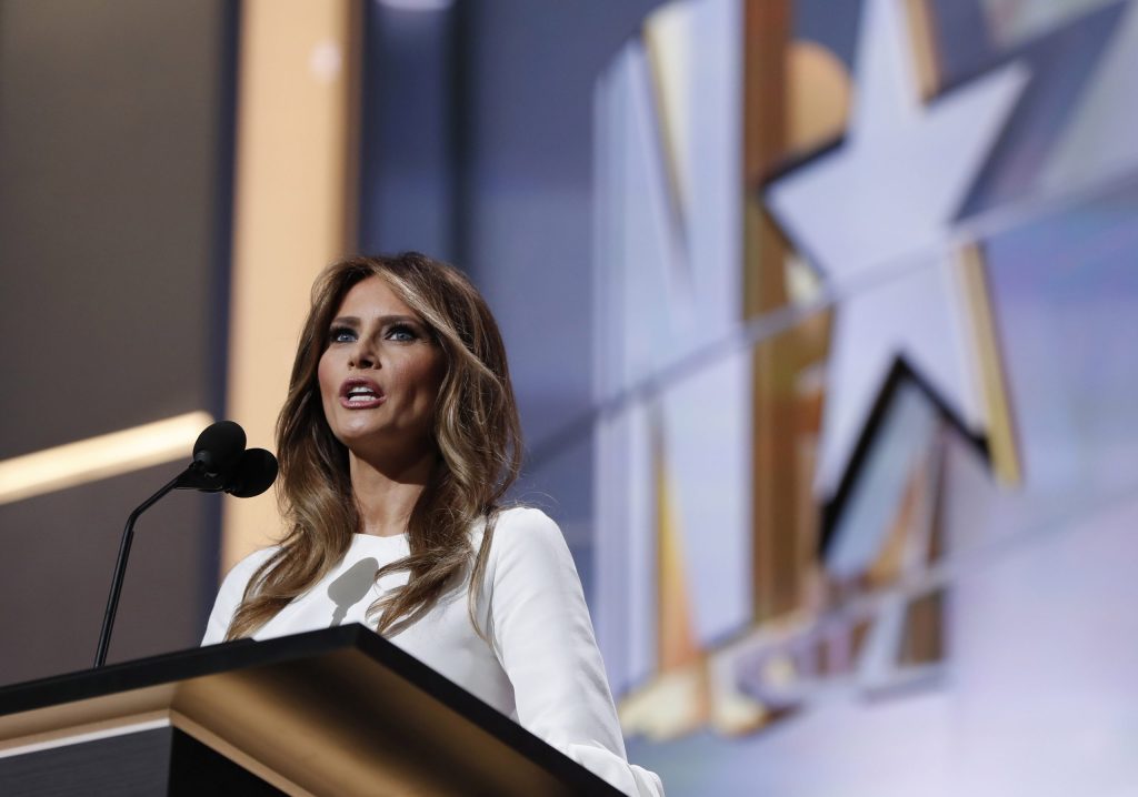 How ‘common’ were the words Melania and Michelle both used?