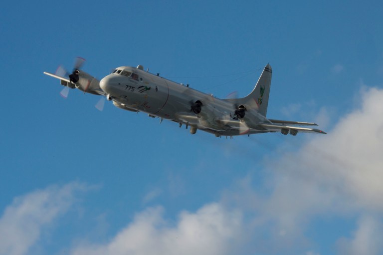 A Chinese early warning aircraft flew uncomfortably close to a U.S. Navy P-3C Orion surveillance plane over the South China Sea this week. (Navy photo)