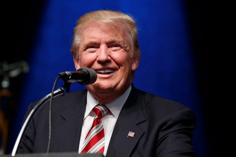 In a new poll, 51 percent of likely voters say Donald Trump would do a better job handling the economy than Hillary Clinton. (AP Photo/Evan Vucci)