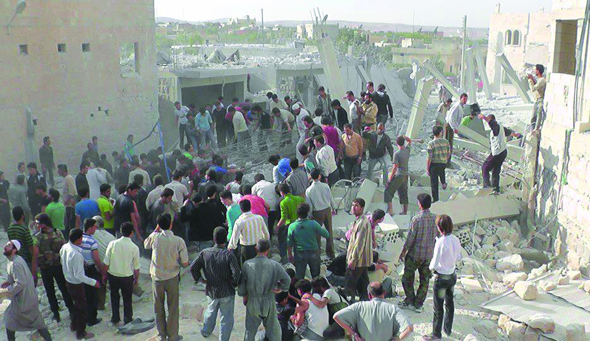 Airstrikes in northern Syria kill at least 43