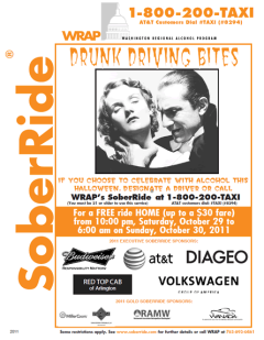 Early Halloween revelry? Call for a Sober Ride