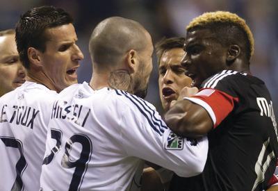 Darryl Dyck/The Canadian Press/AP
D.C. United defender Brandon McDonald was suspended one game for a tackle he made.