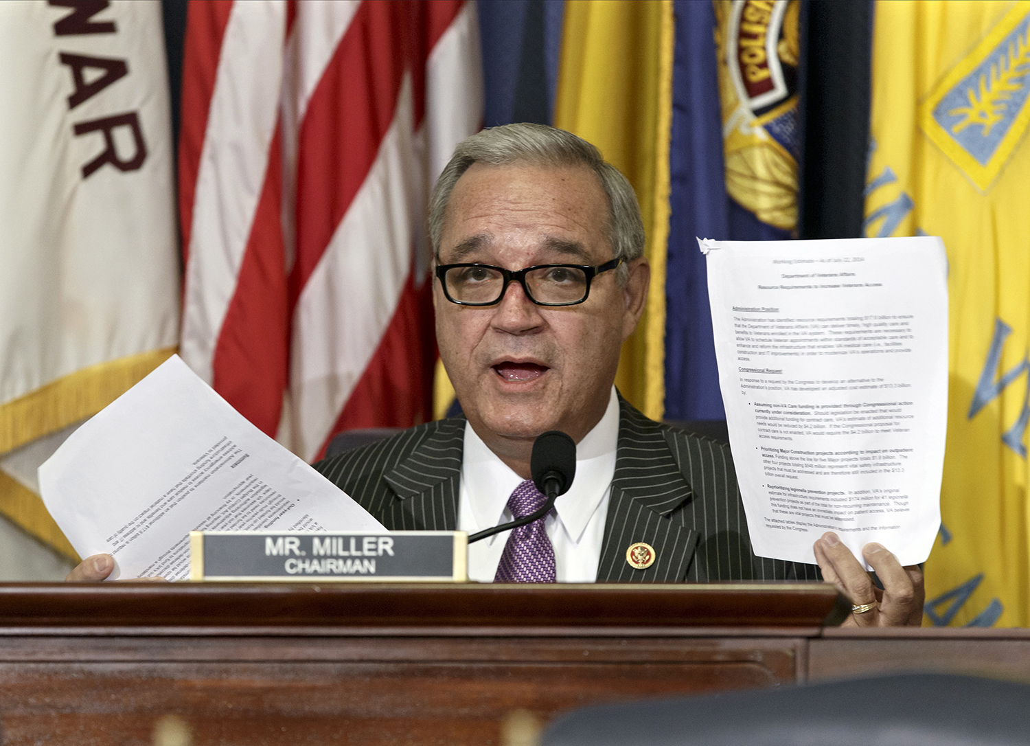 Rep. Miller says he would consider running the VA if Trump asks
