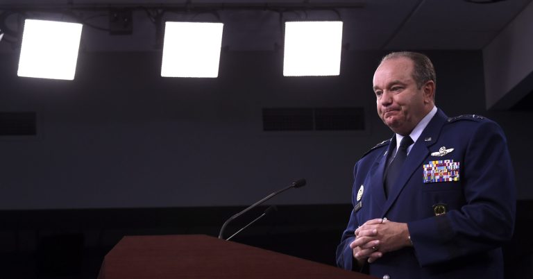 U.S. European Command Commander, NATO Supreme Allied Commander Gen. Philip M. Breedlove speaks during a briefing at the Pentagon, Monday, Nov. 3, 2014. (AP Photo/Susan Walsh)
