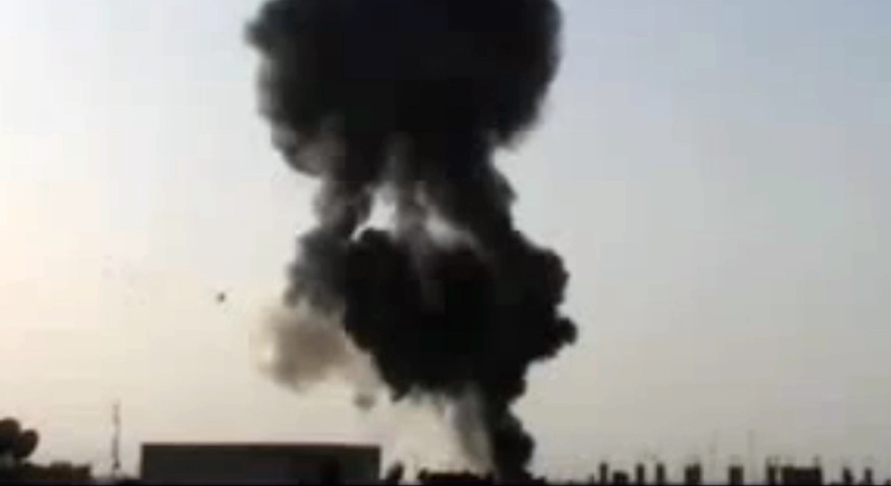 Syrian army points finger at Israel for airport rocket attack