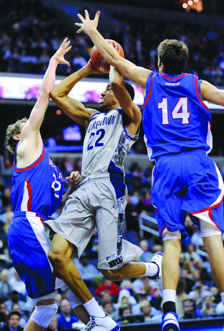 Nick Wass/AP
Sophomore Otto Porter finished with 16 points and 13 rebounds Saturday as Georgetown routed American at Verizon Center.