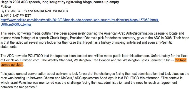 Politico‘s Aggressively Stupid Story on Conservative Reporters