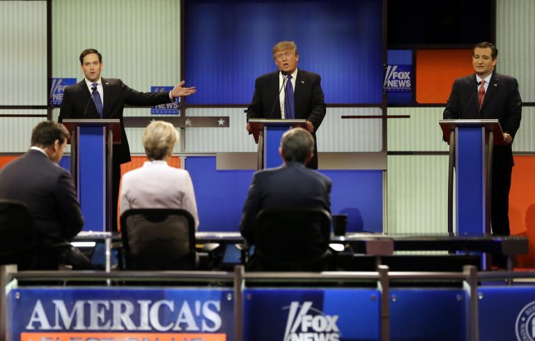 The debate raised doubts about Trump's trustworthiness, business practices and readiness to take on Clinton. (AP Photo/Carlos Osorio)