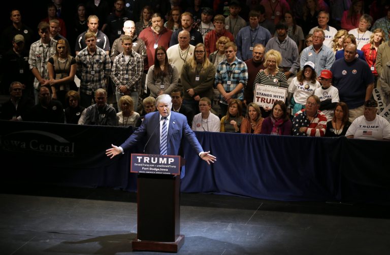 Trump has requested additional resources from local law enforcement authorities to ensure his own safety. (AP Photo/Charlie Neibergall)