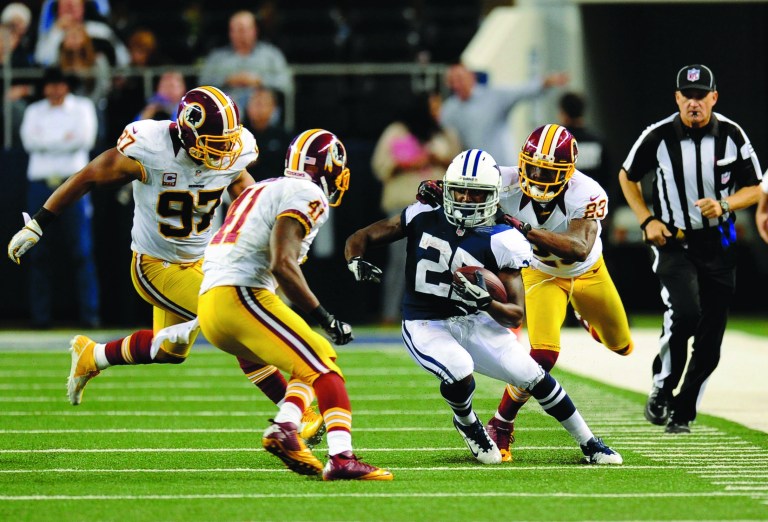 Matt Strasen/AP
A victory over the Cowboys on Sunday at FedEx Field would give the Redskins the NFC East title and a home playoff game next weekend.