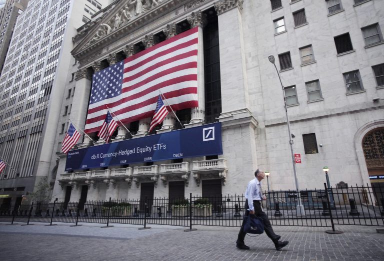 FILE - The New York Stock Exchange is shown, Tuesday, Aug. 9, 2011 file photo taken in New York. Global stock markets were muted Thursday Aug. 28, 2014 ahead of U.S. economic data and possible policy announcements from Japan.(AP Photo/Mark Lennihan, File)