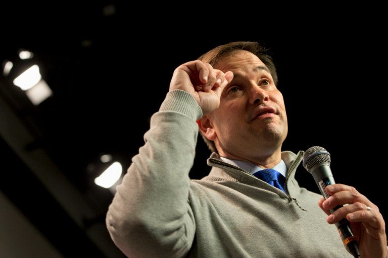 According to a new Suffolk University-Boston Globe poll released Friday, Marco Rubio is up to 19 percent support among Granite State Republicans. (AP Photo)