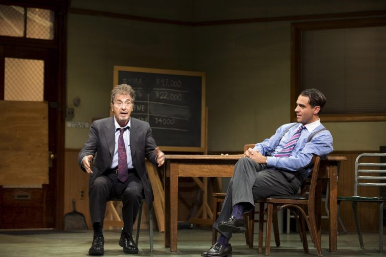   This undated publicity photo released by Jeffrey Richards Associates shows Al Pacino, left, and Bobby Cannavale, in a scene from 