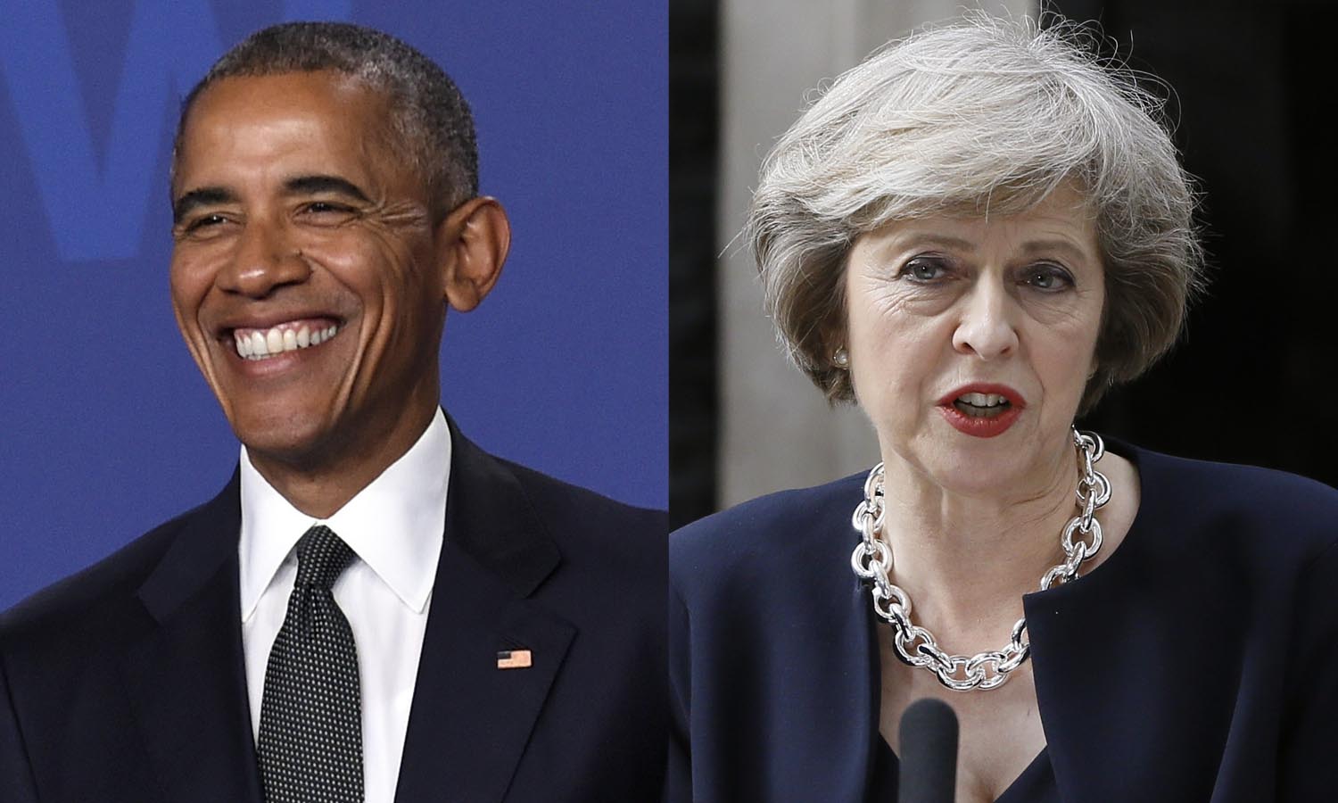 Obama phones new British P.M. May