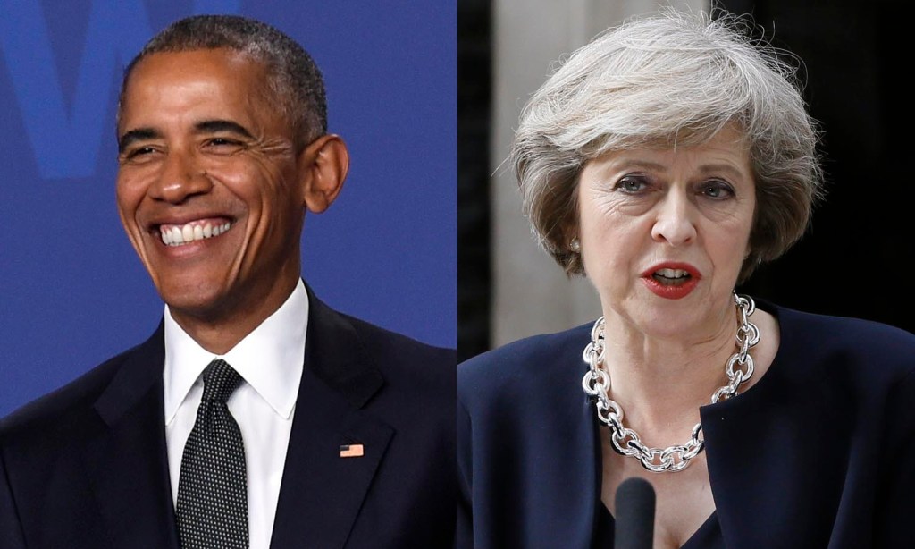 Obama phones new British P.M. May