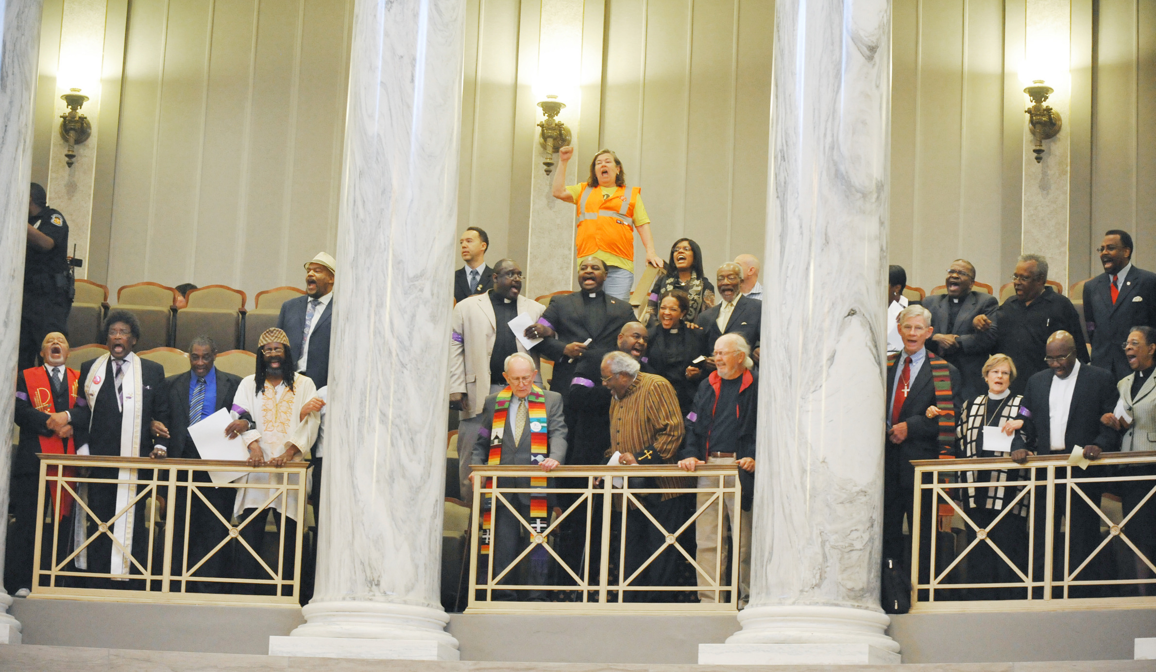 Protesters interrupt Medicaid debate in Missouri Senate