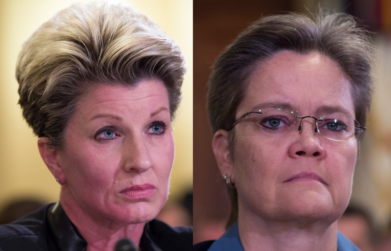 Both Kimberly Graves and Diana Rubens pleaded the Fifth in a congressional hearing last month and refused to answer questions about their alleged fraud. (AP Photos)