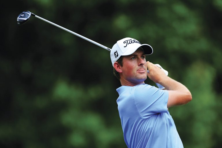 Sam Greenwood/Getty Images
American golfer Webb Simpson will try to defend the U.S. Open title next week at Merion Golf Club in Ardmore, Pa.