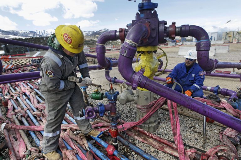 U.S. frackers beat out the Saudis and Russia, despite cheap prices and a global supply glut. (AP Photo/Brennan Linsley, File)