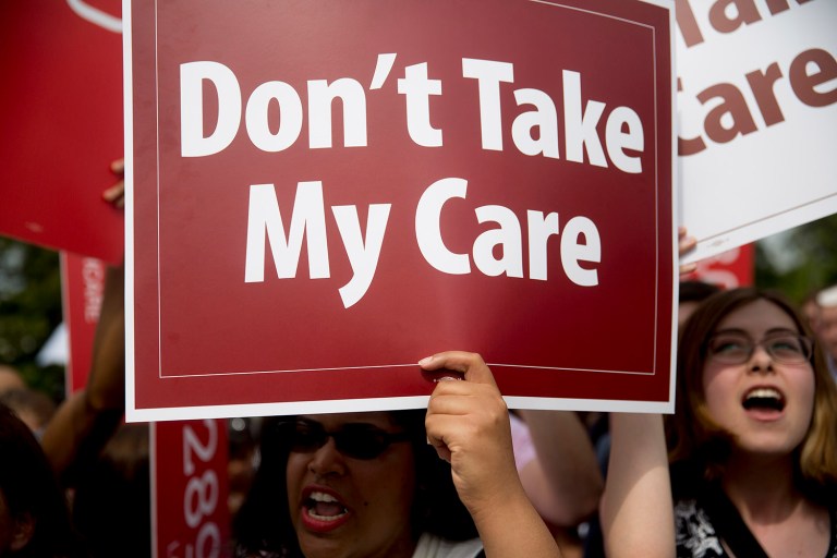 The report found that 14.5 people would lose coverage with a repeal of the Medicaid expansion and another 8.8 million people would not have marketplace or other individual insurance. (Andrew Harrer/Bloomberg, File)