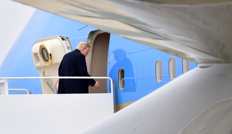 President Trump is on track to spend more than his predecessor on travel, according to records obtained by conservative watchdog group Judicial Watch. (AP Photo/Susan Walsh)