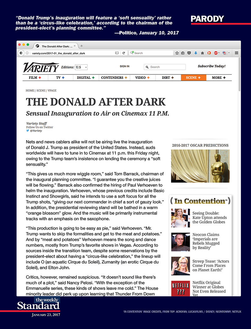 Sensual Inauguration