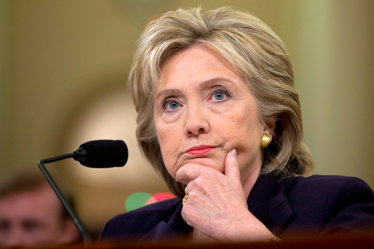 Hillary Clinton must still contend with an open FBI investigation into her handling of potentially classified material. (AP Photo/Carolyn Kaster)